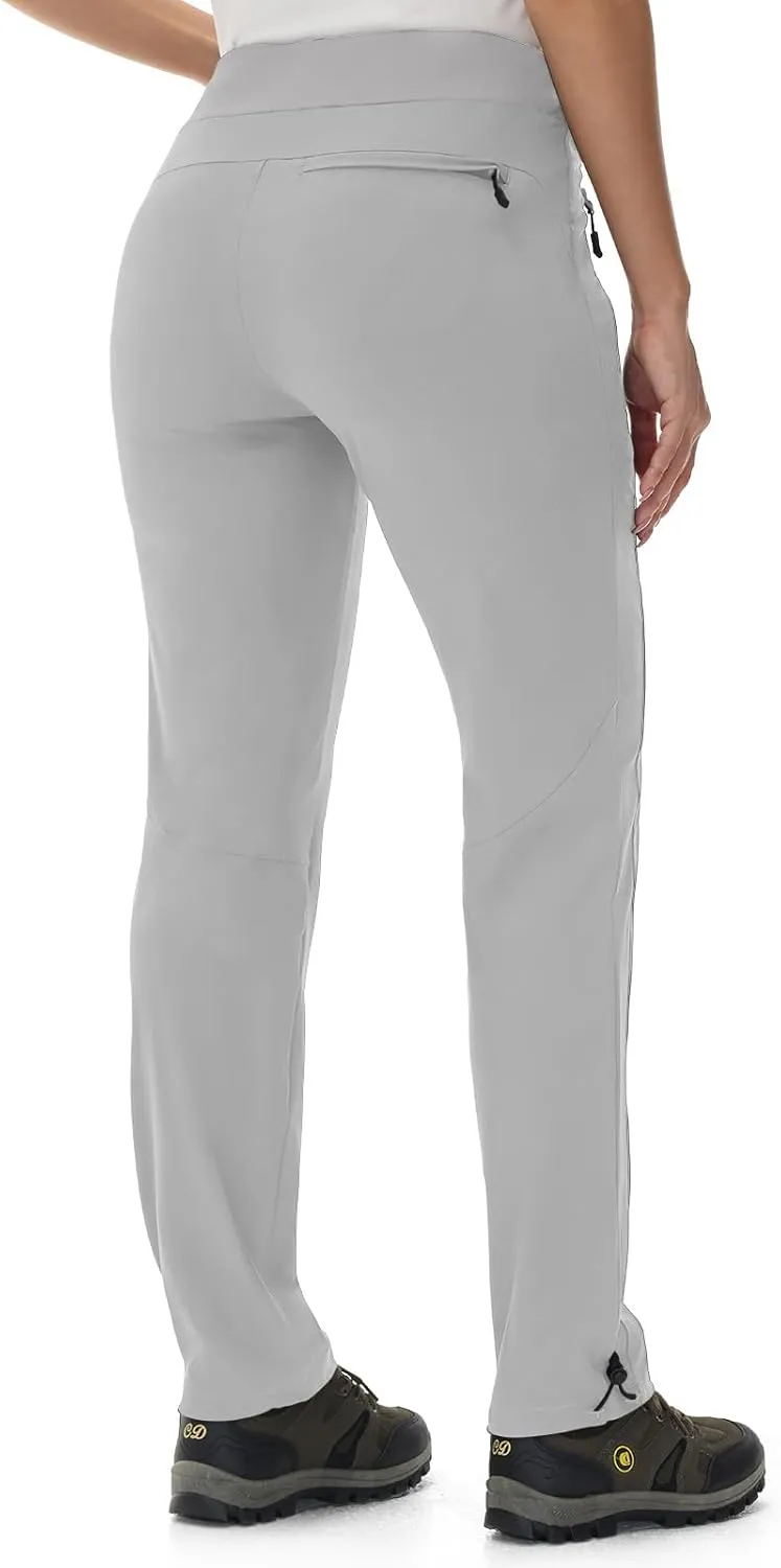 TBMPOY Women's Hiking Pants Lightweight Outdoor Quick Dry Travel Joggers Water Resistant Athletic Pants Zipper Pockets
