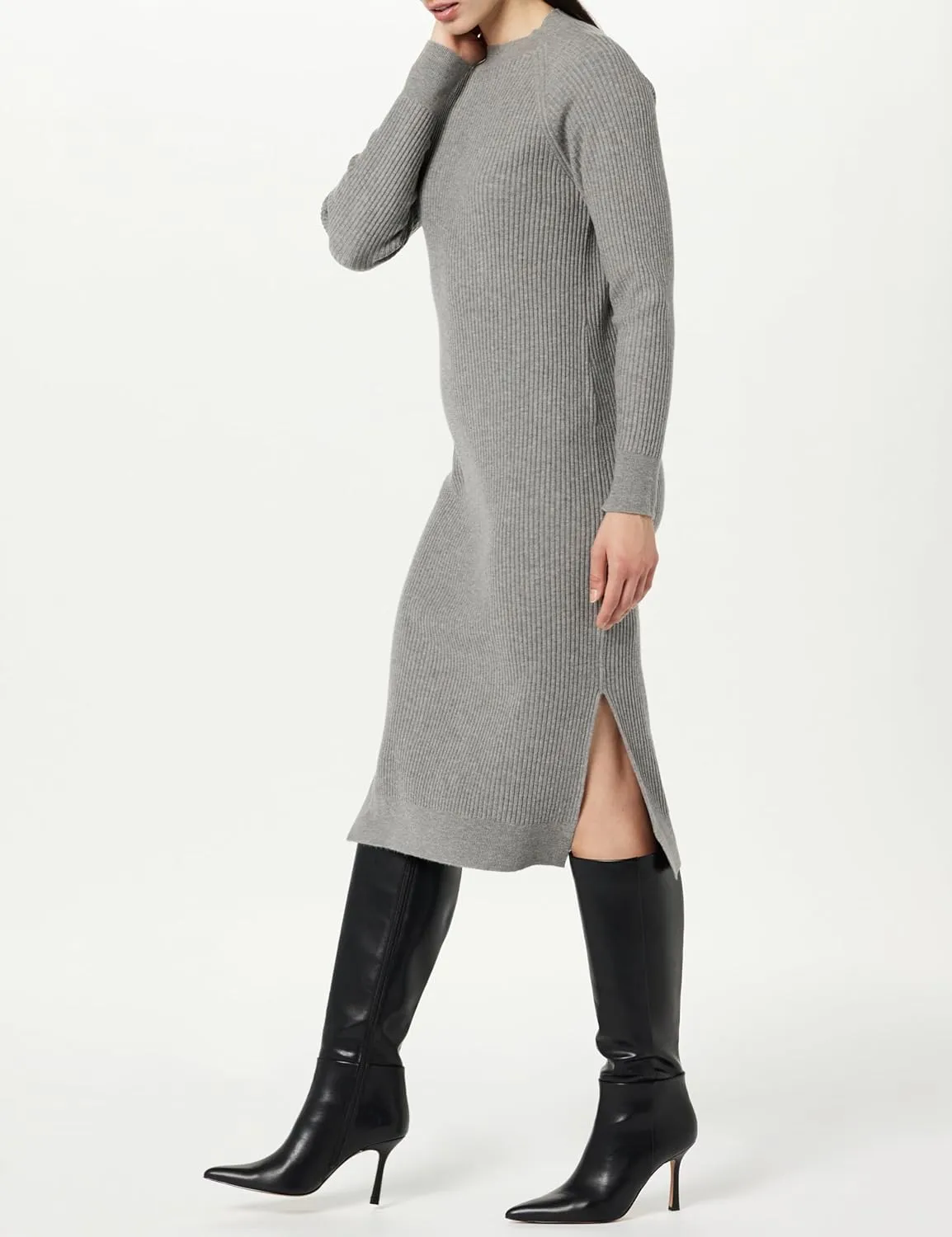 The Drop Women's Renata Rib Midi Dress
