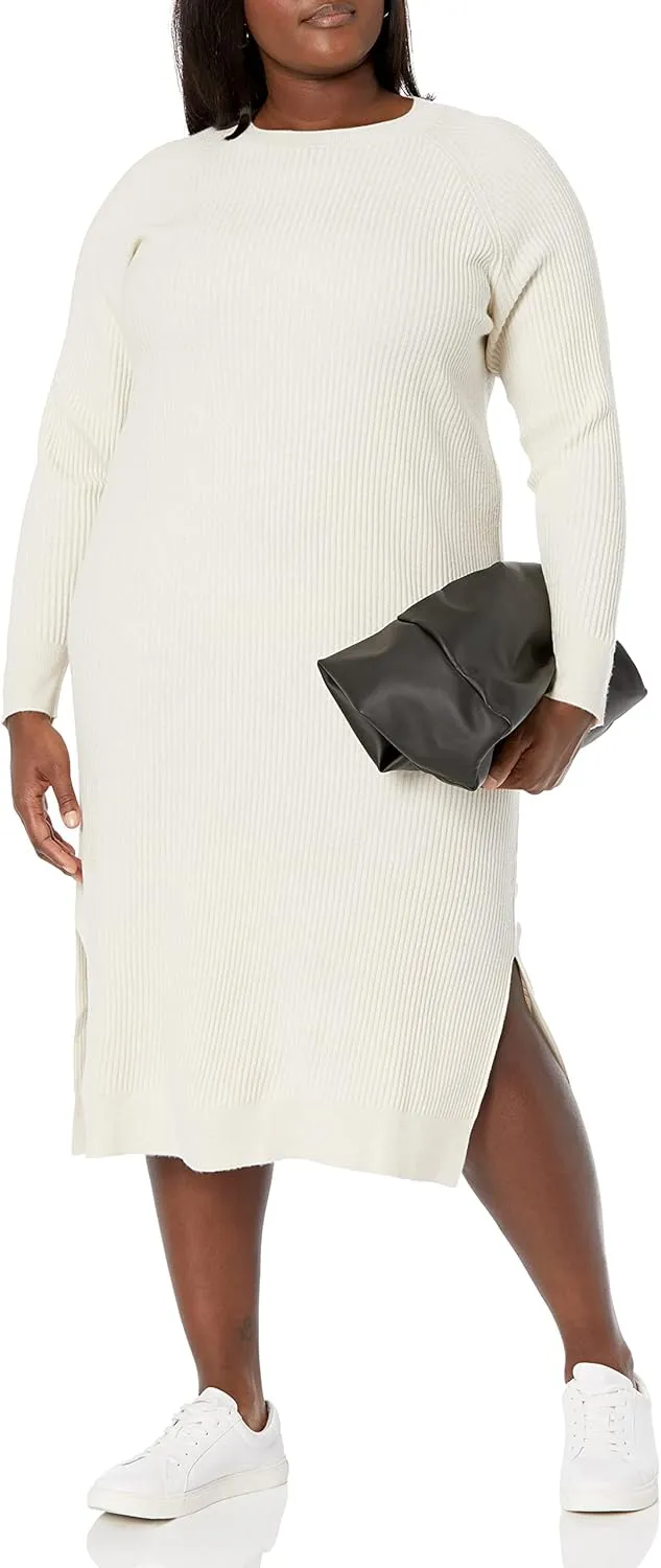 The Drop Women's Renata Rib Midi Dress