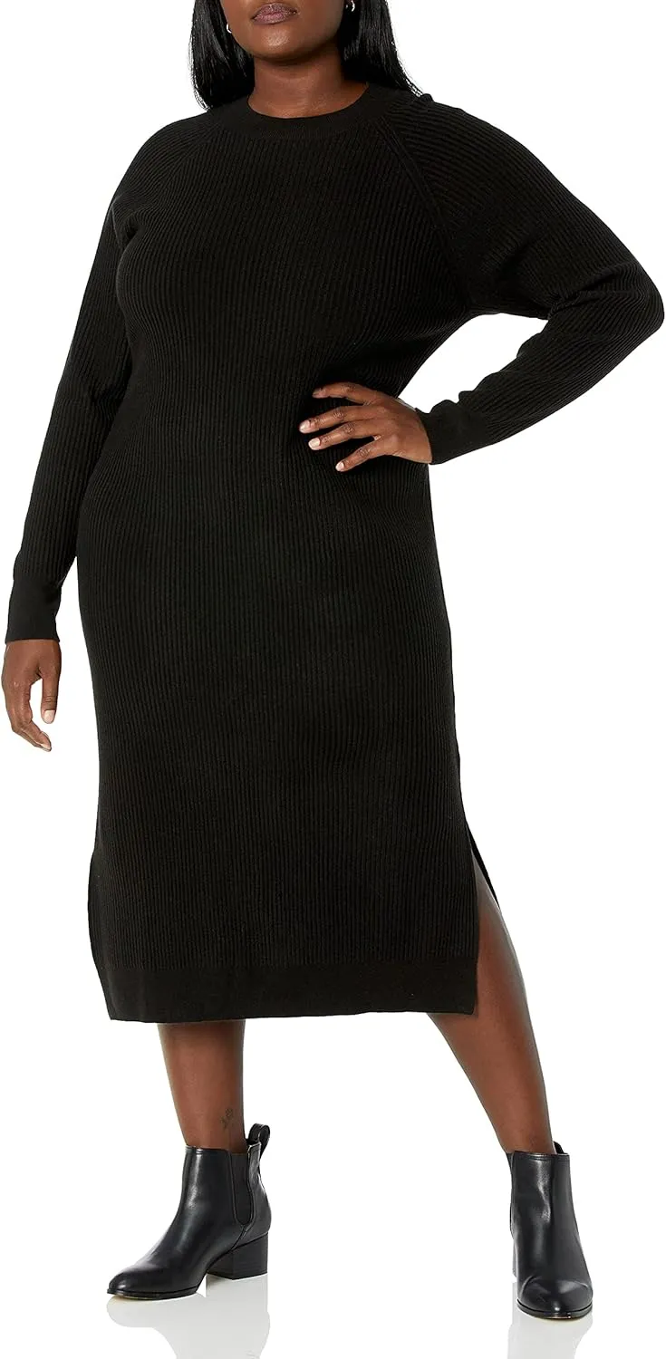 The Drop Women's Renata Rib Midi Dress