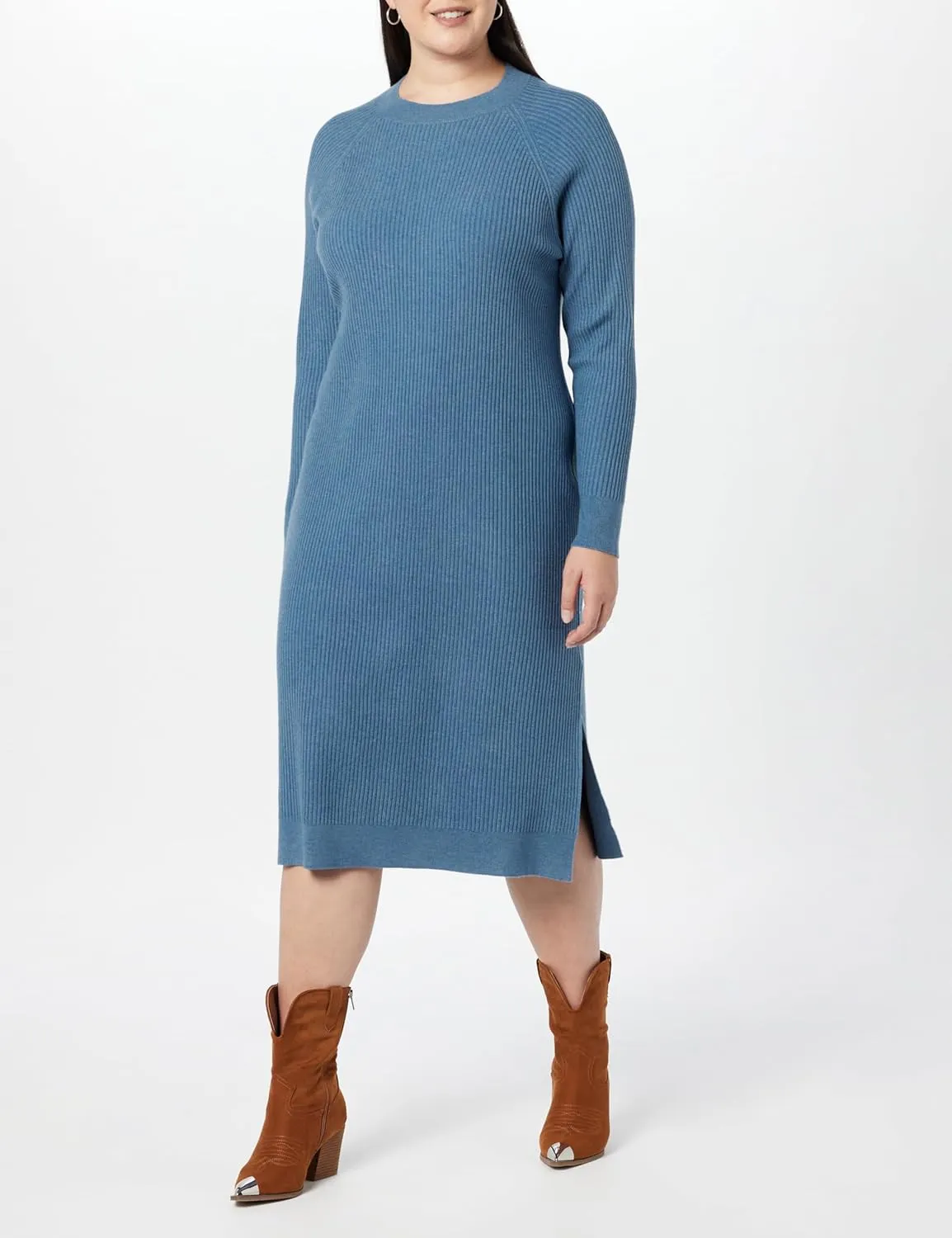 The Drop Women's Renata Rib Midi Dress