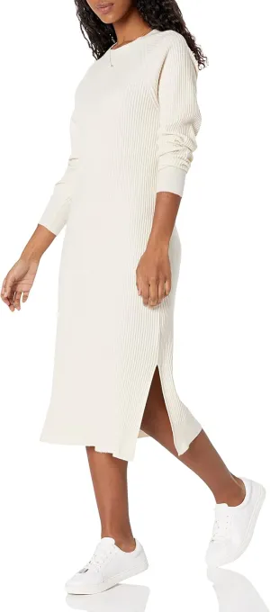 The Drop Women's Renata Rib Midi Dress