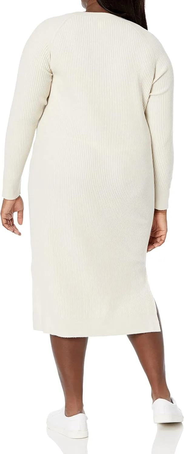 The Drop Women's Renata Rib Midi Dress