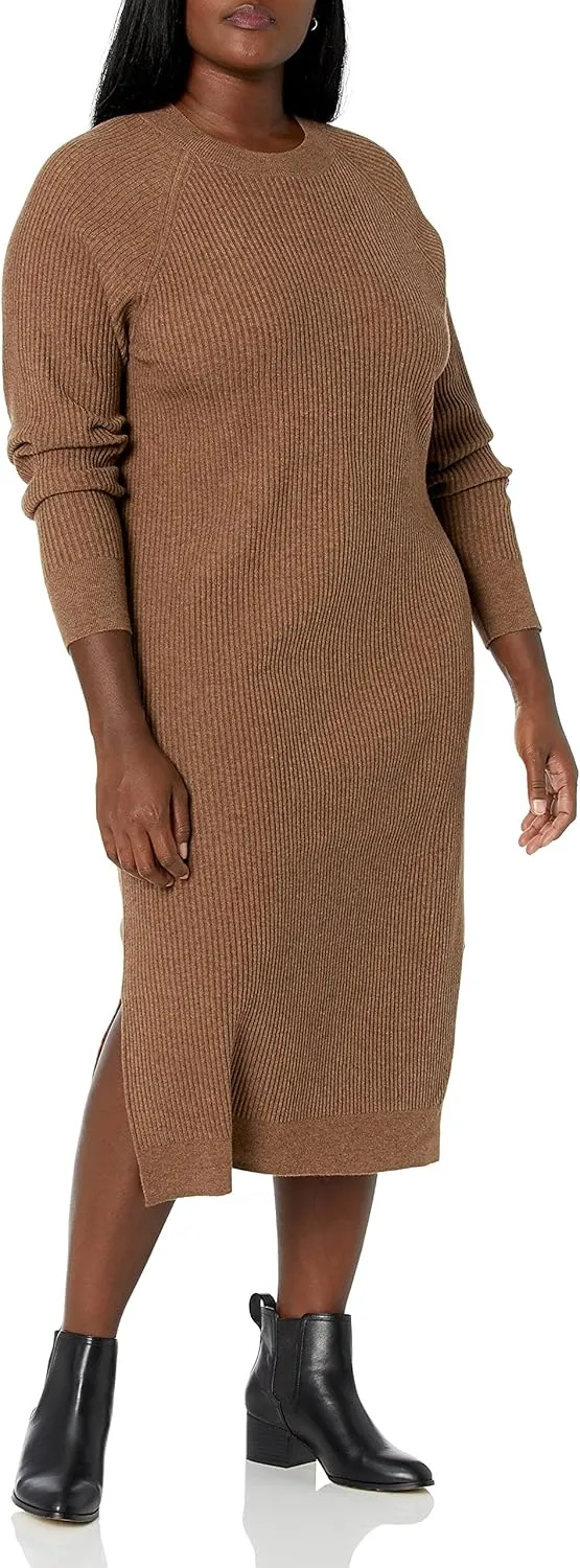 The Drop Women's Renata Rib Midi Dress
