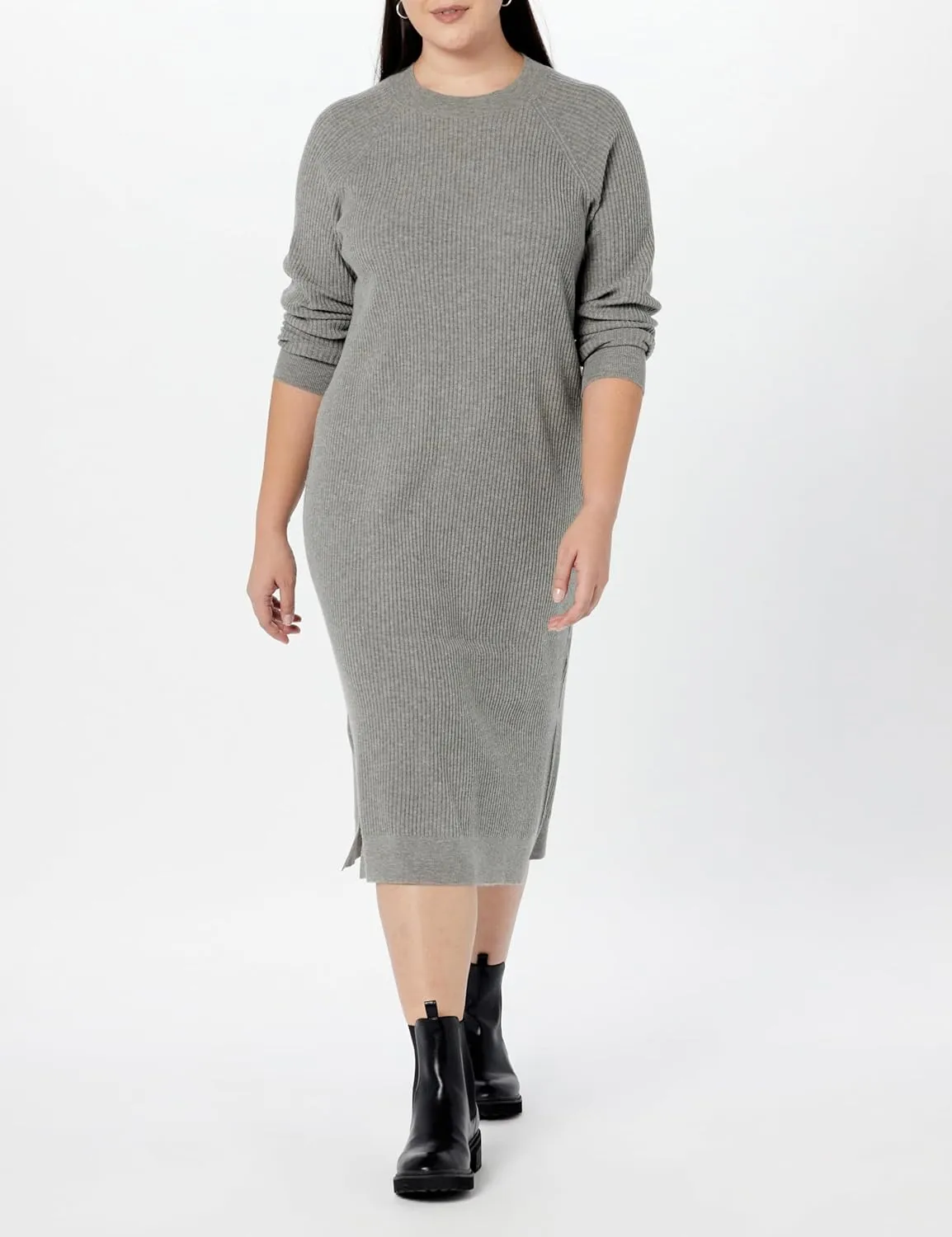 The Drop Women's Renata Rib Midi Dress