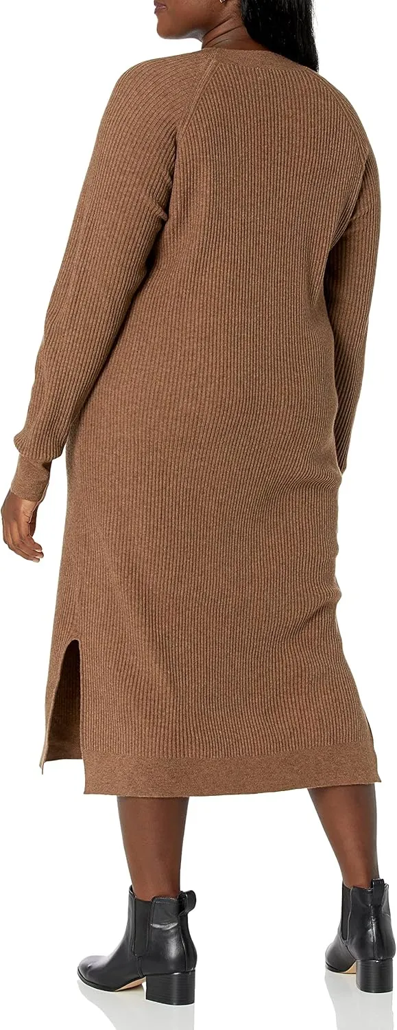 The Drop Women's Renata Rib Midi Dress