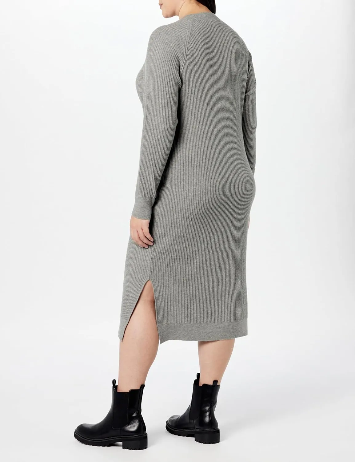 The Drop Women's Renata Rib Midi Dress