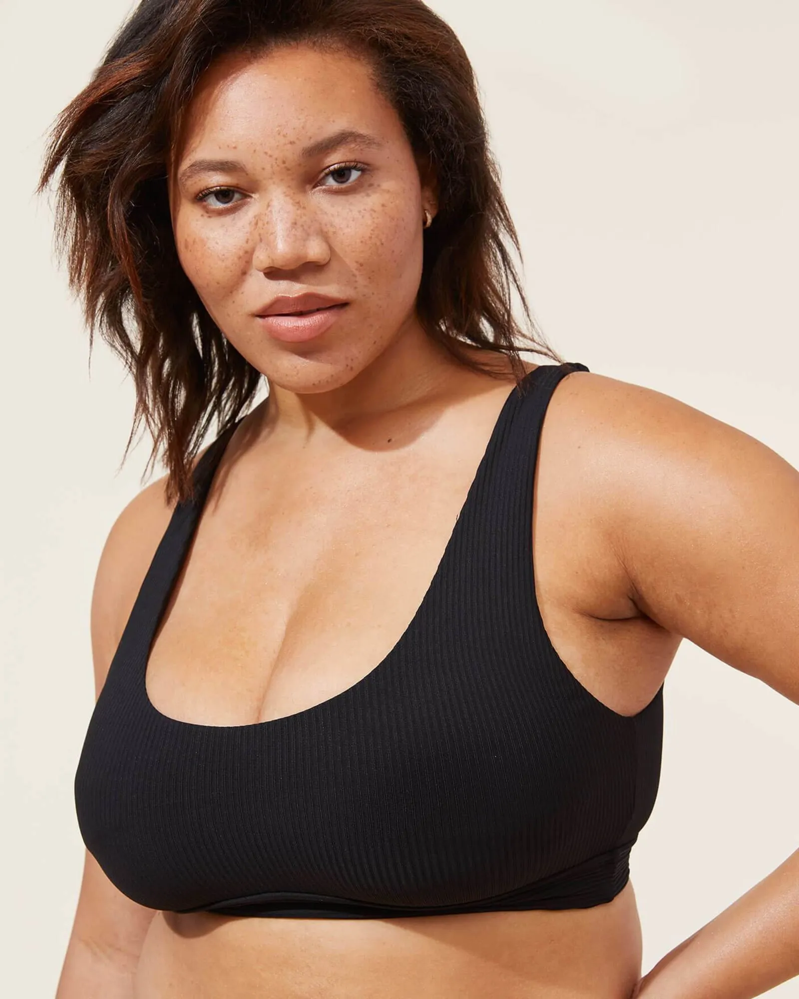 The Ventura Ribbed Top | Black