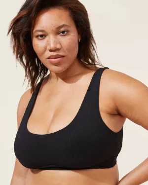 The Ventura Ribbed Top | Black