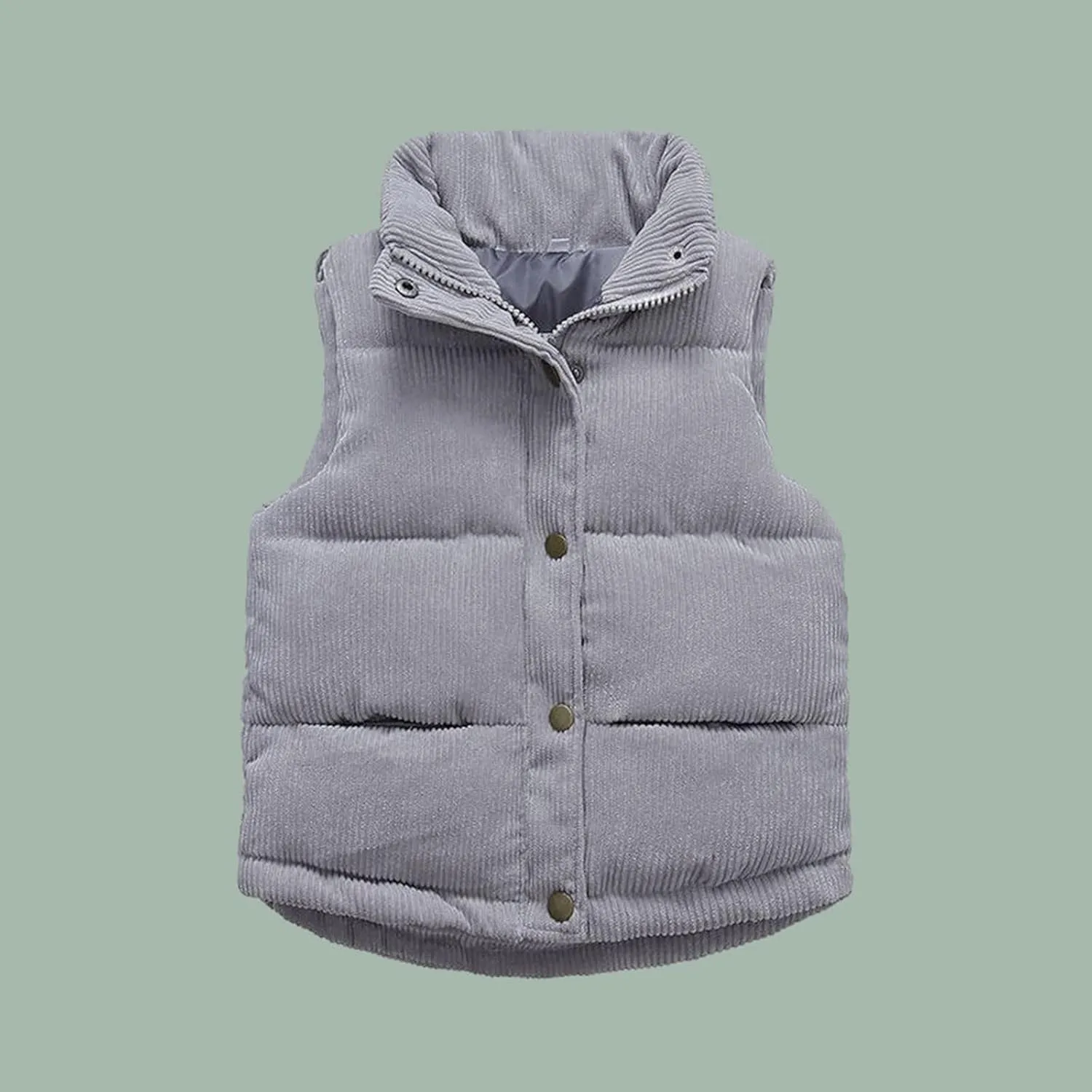 Toddler Boys Girls Vest Fleece Fuzzy Sleeveless Coat Outerwear Pockets Boy Coat with Thumb Holes
