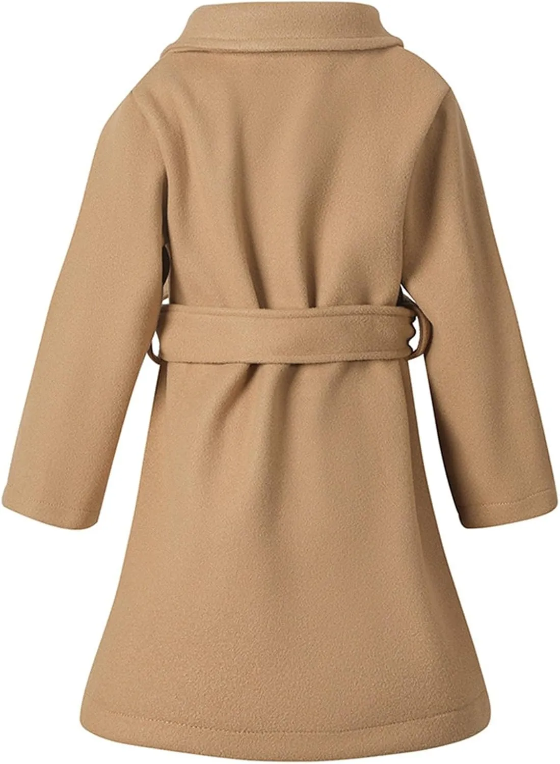 Toddler Girls Trench Coat Baby Girl Woolen Dress Coat Girl Dress Coat Peacoat Winter Double Buttons Fall Clothes