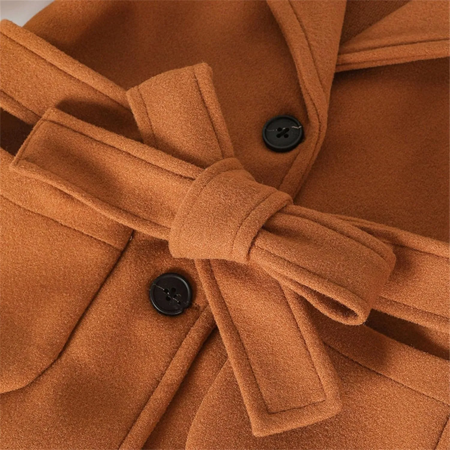 Toddler Girls Trench Coat Baby Girl Woolen Dress Coat Girl Dress Coat Peacoat Winter Double Buttons Fall Clothes