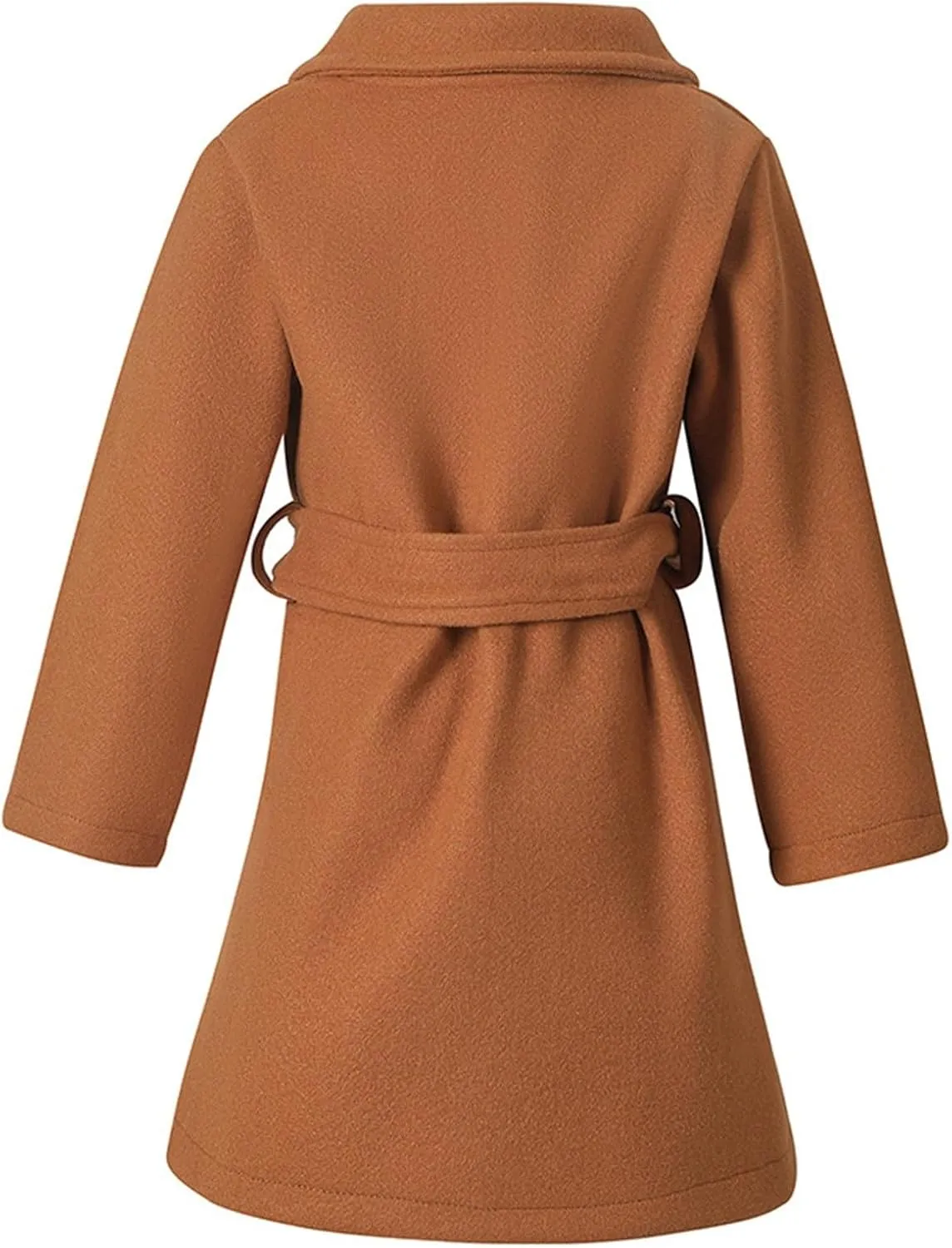Toddler Girls Trench Coat Baby Girl Woolen Dress Coat Girl Dress Coat Peacoat Winter Double Buttons Fall Clothes