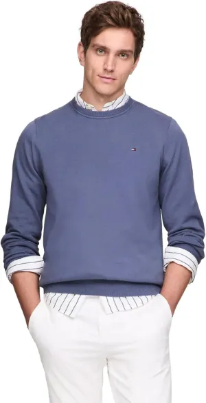 TOMMY HILFIGER Men's Signature Solid Crewneck Pullover Sweater 2025 Collection