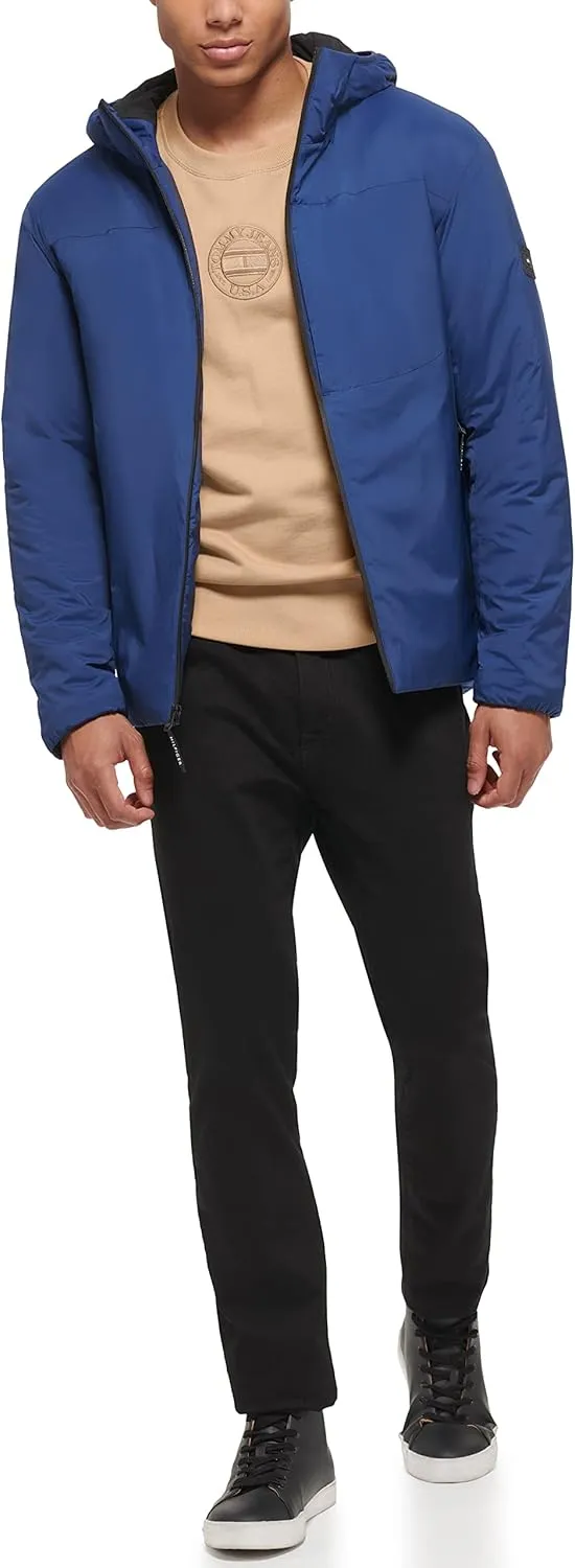 Tommy Hilfiger Men's Stretch Performance Filled Rain Jacket