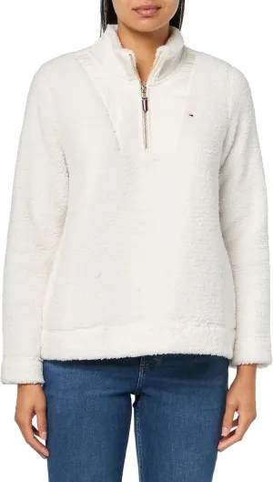 Tommy Hilfiger Women's 1/4 Zip Sherpa Jacket