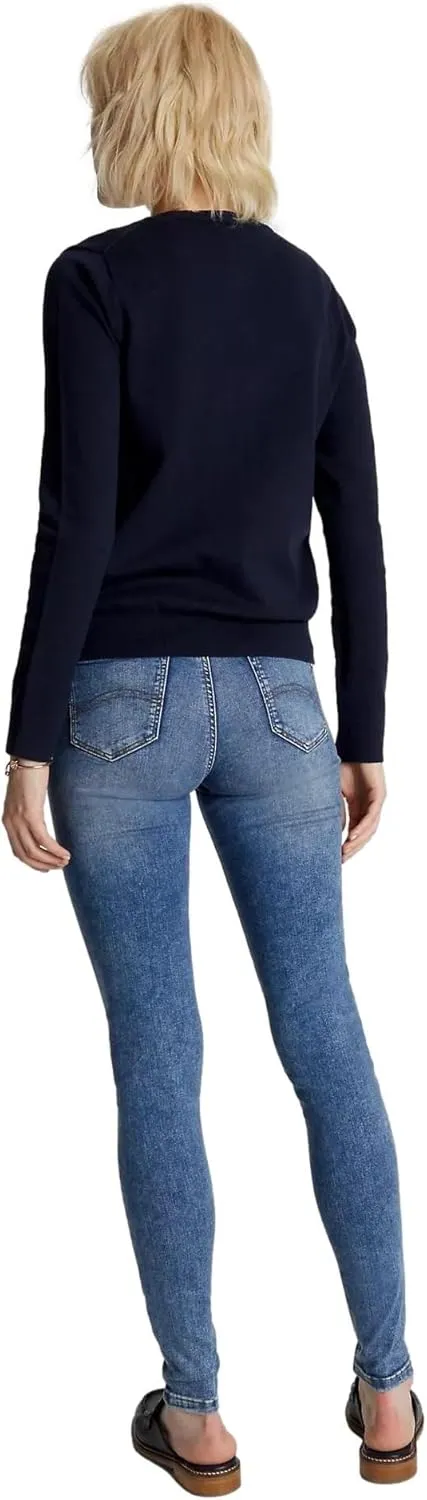TOMMY HILFIGER Women's Solid Cardigan Sweater with Regular Buttons Collection 2025