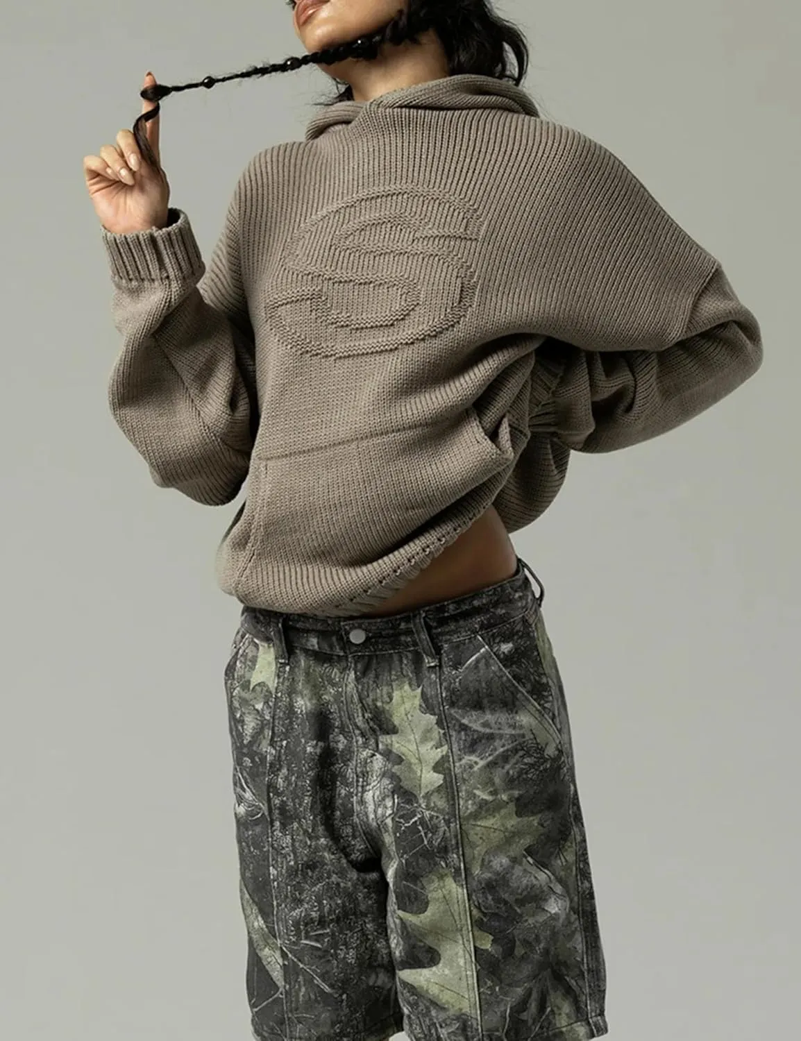 VAOYIU Women's Hoodies Sweater Knit Tops Oversized Fashion Pullover Casual Long Sleeve Shirts with Pockets