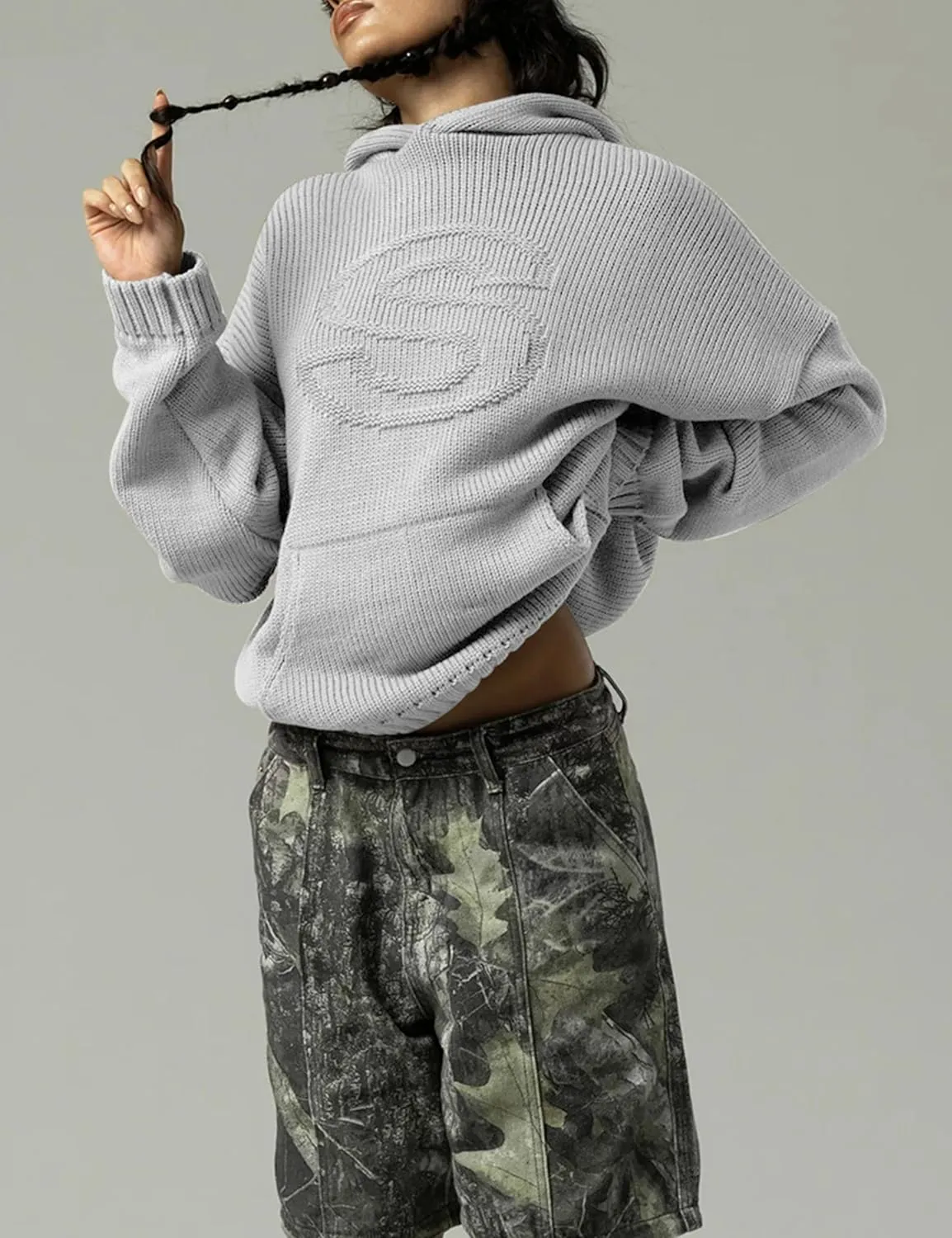VAOYIU Women's Hoodies Sweater Knit Tops Oversized Fashion Pullover Casual Long Sleeve Shirts with Pockets