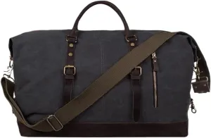 Vintage Travel Hand Bag Carry on Water Resistant Laptop Multifunctional Overnight Weekender Large For Men Leather