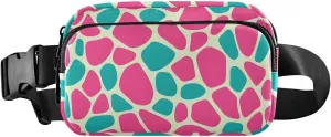 Vivid Camo Fanny Pack Water Resistant, Women Men Waist Pack Sling Bag Purse for Travel Hiking