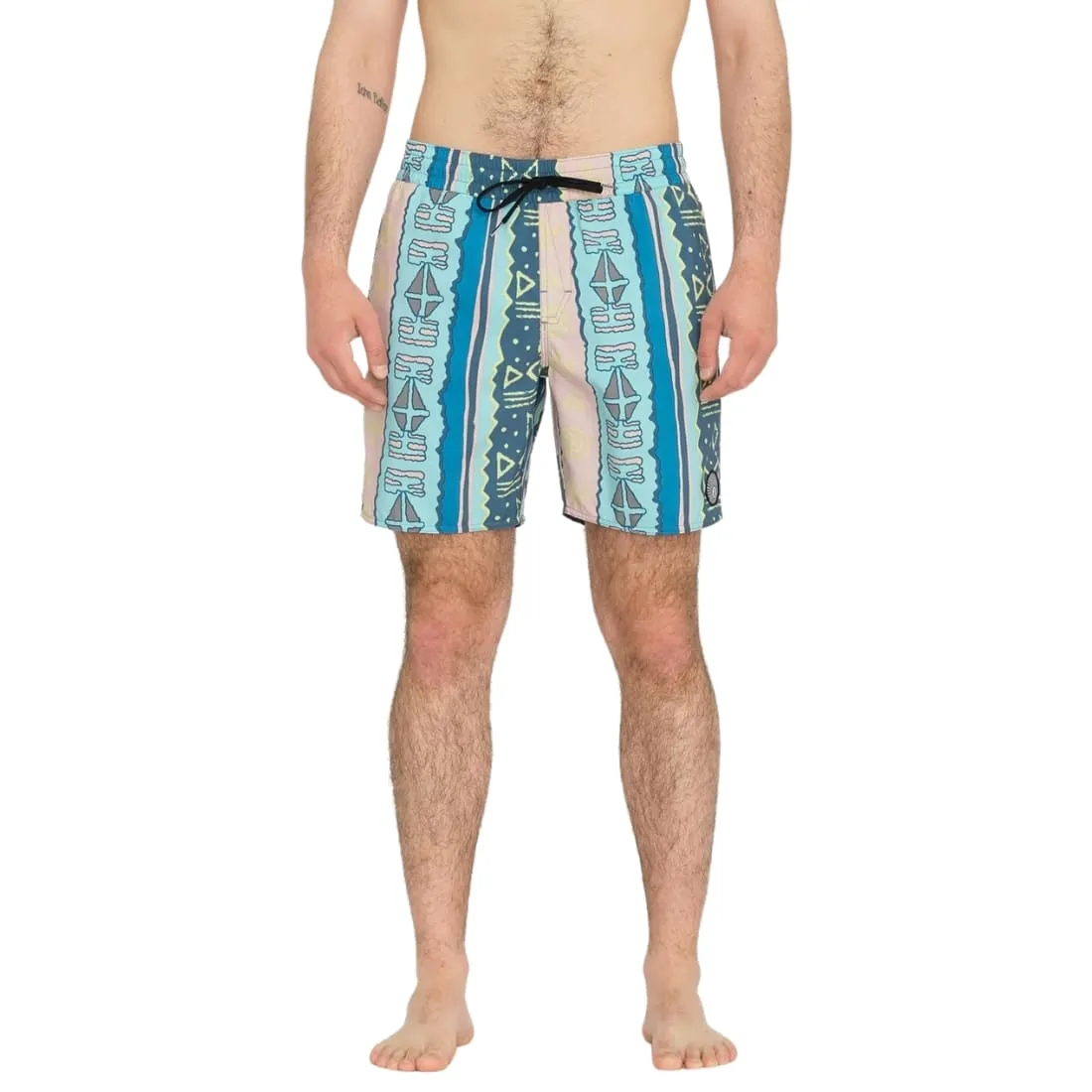 Volcom Lido Print 17 Trunk - Crete Blue