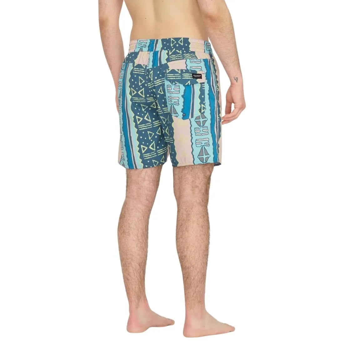 Volcom Lido Print 17 Trunk - Crete Blue