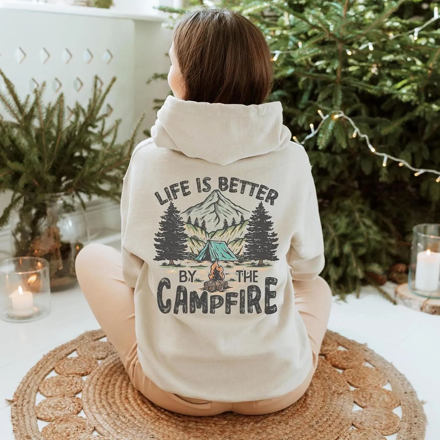 Women Graphic Oversized Hoodie Y2k Teen Girls Preppy Sweatshirt Long Sleeve Hooded Pullover Sweaters Aesthetic
