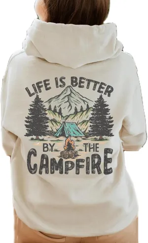 Women Graphic Oversized Hoodie Y2k Teen Girls Preppy Sweatshirt Long Sleeve Hooded Pullover Sweaters Aesthetic
