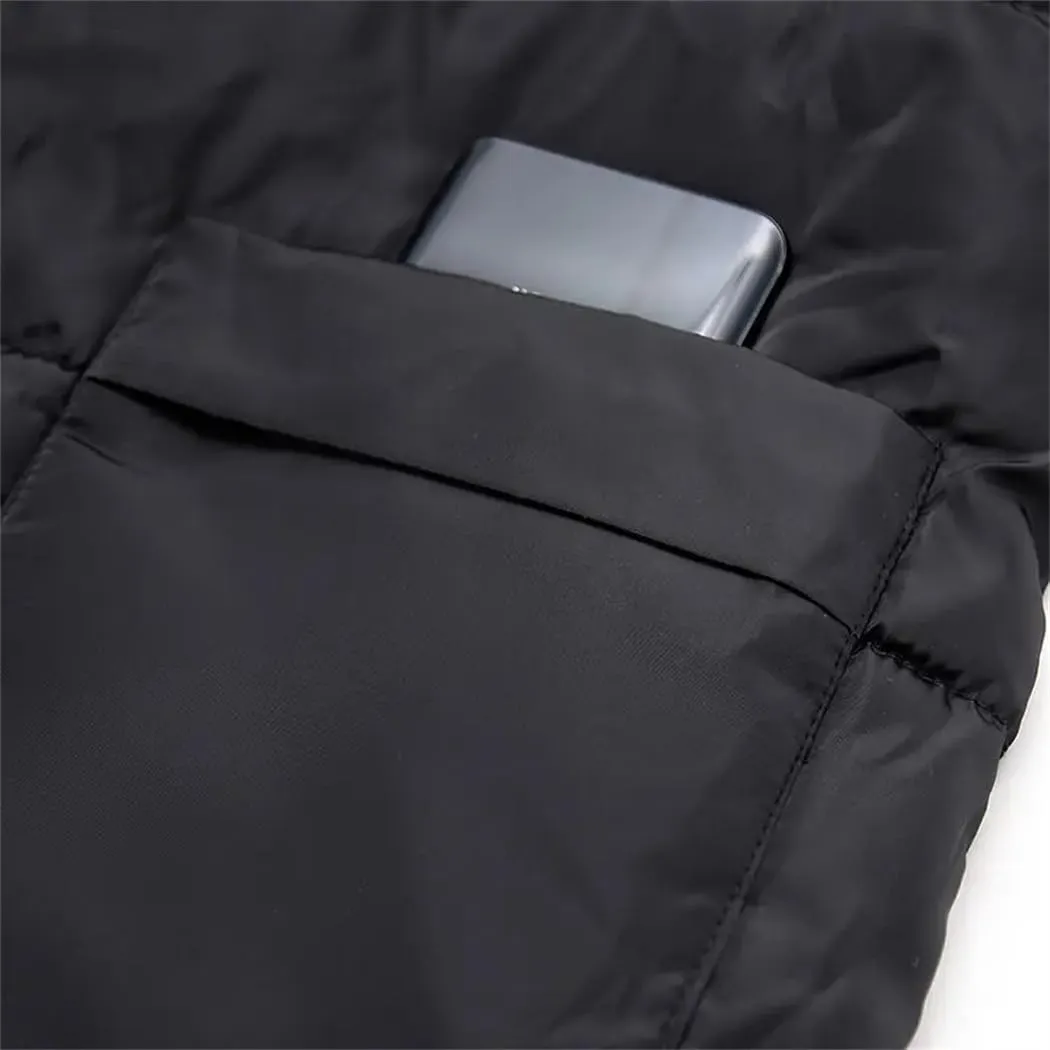 Women Winter Warm Thick Parka Outwear Jacket Loose Hooded Cotton Padded Coat Mid-Length Parka Outwear