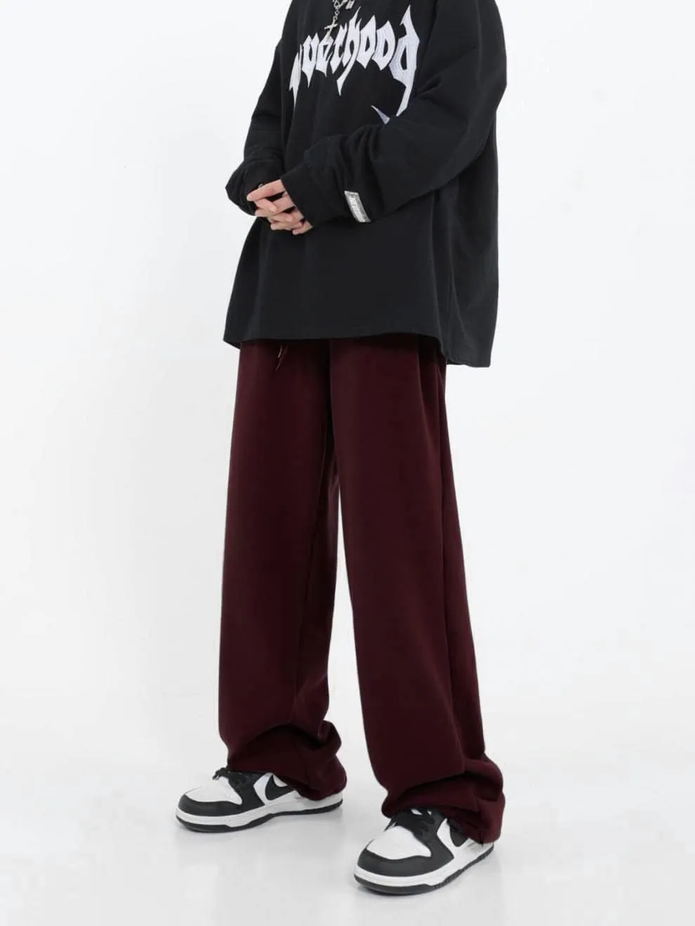 Women's Casual Wide Leg Sweatpants Loose Yoga Pants Comfy Lounge Jogger Baggy Sweatpants with Pockets