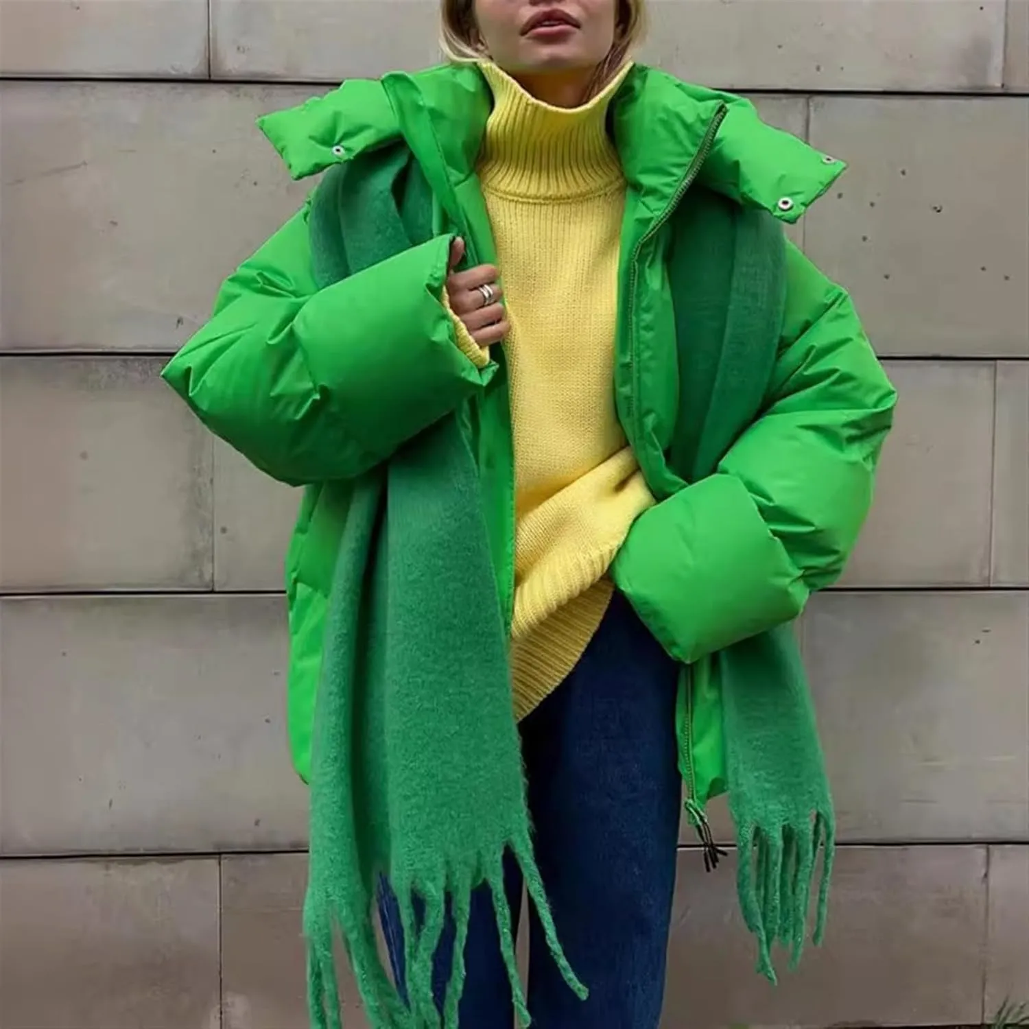 Women's Cotton Padded Jacket Coat Autumn And Winter Jacket Loose Cotton Padded Jacket Loose Coat Top