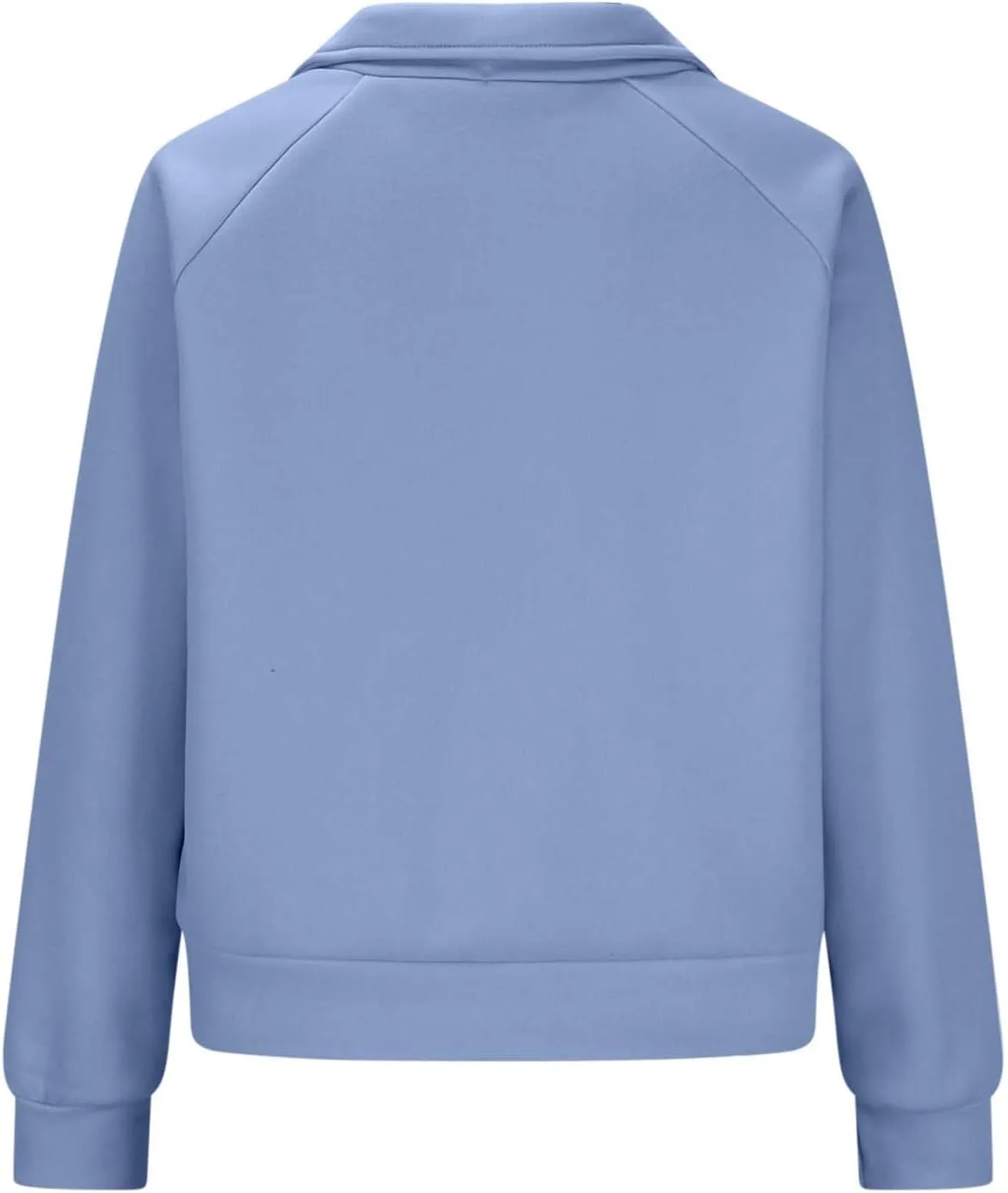 Womens Hoodies 1/2 Zipper Sweatshirts Long Sleeve Crop Tops Fleece Lined Collar Pullover Sweater Thumb Hole Shirts