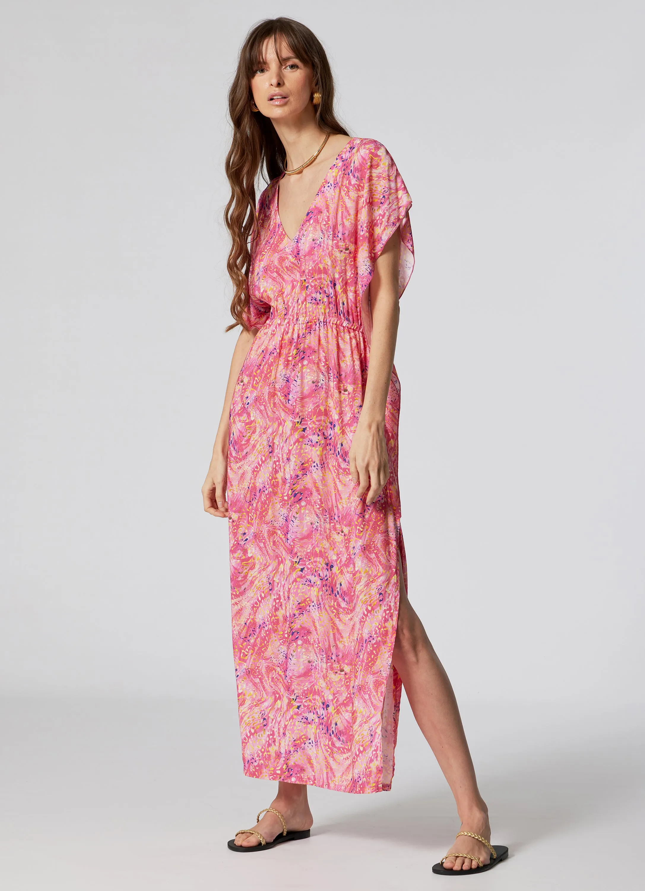 WOMEN'S  LONG KAFTAN SPLASH