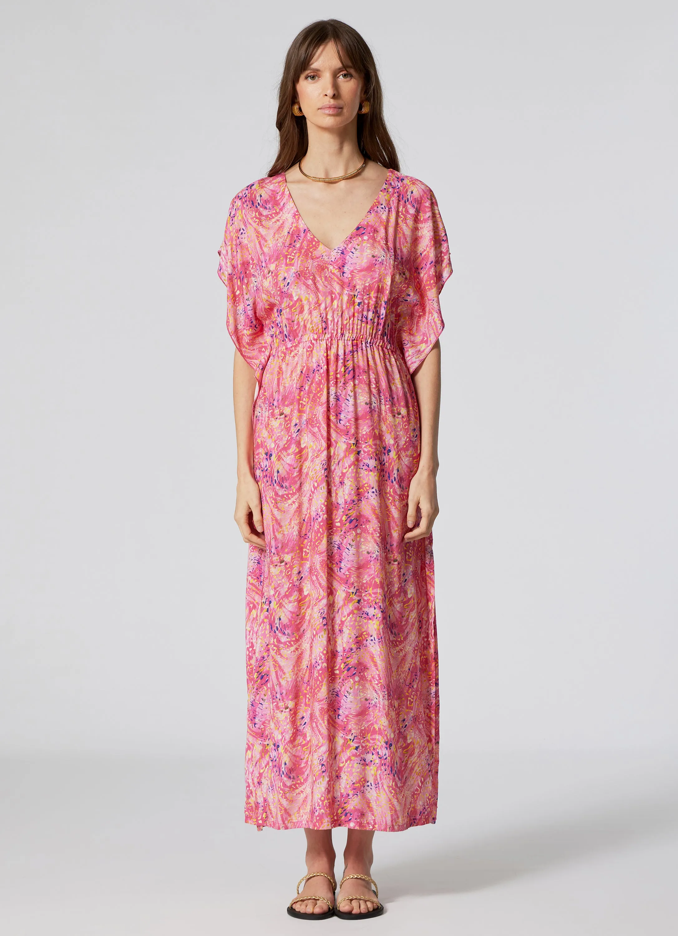 WOMEN'S  LONG KAFTAN SPLASH