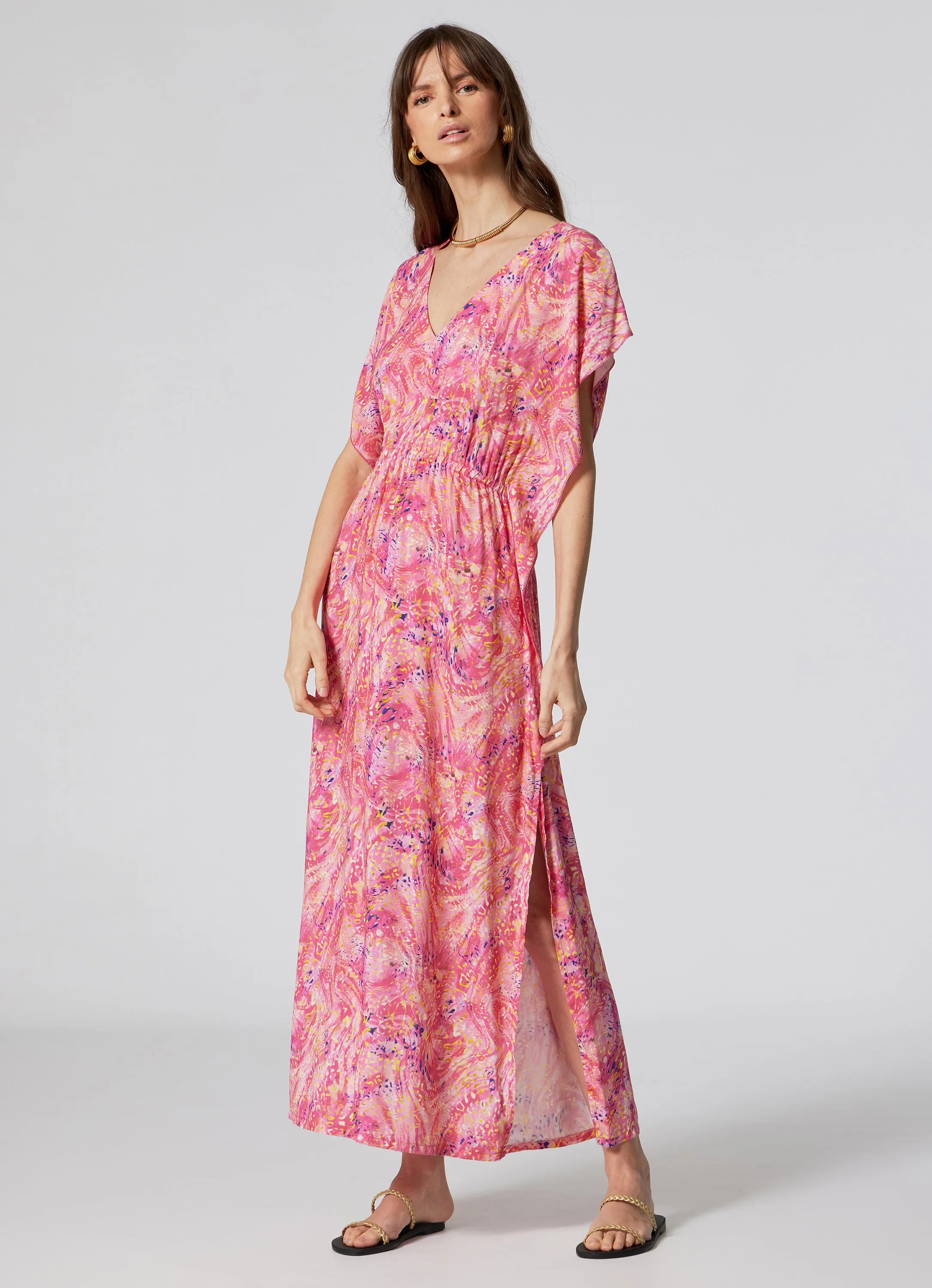 WOMEN'S  LONG KAFTAN SPLASH
