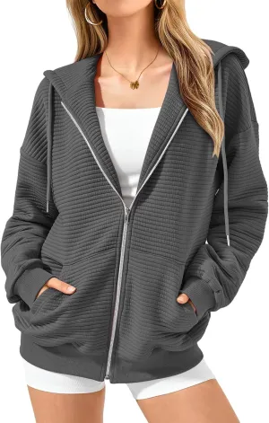 Women's Oversized Hoodies Comfy Loose Long Sleeve Sweatshirt Hooded Pullover Sweaters Tops Casual Jackets with Pockets