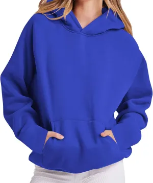 Womens Oversized Hoodies Fleece Sweatshirts Casual Long Sleeve Sweaters Pullover 2024 Fall Winter Outfits with Pocket