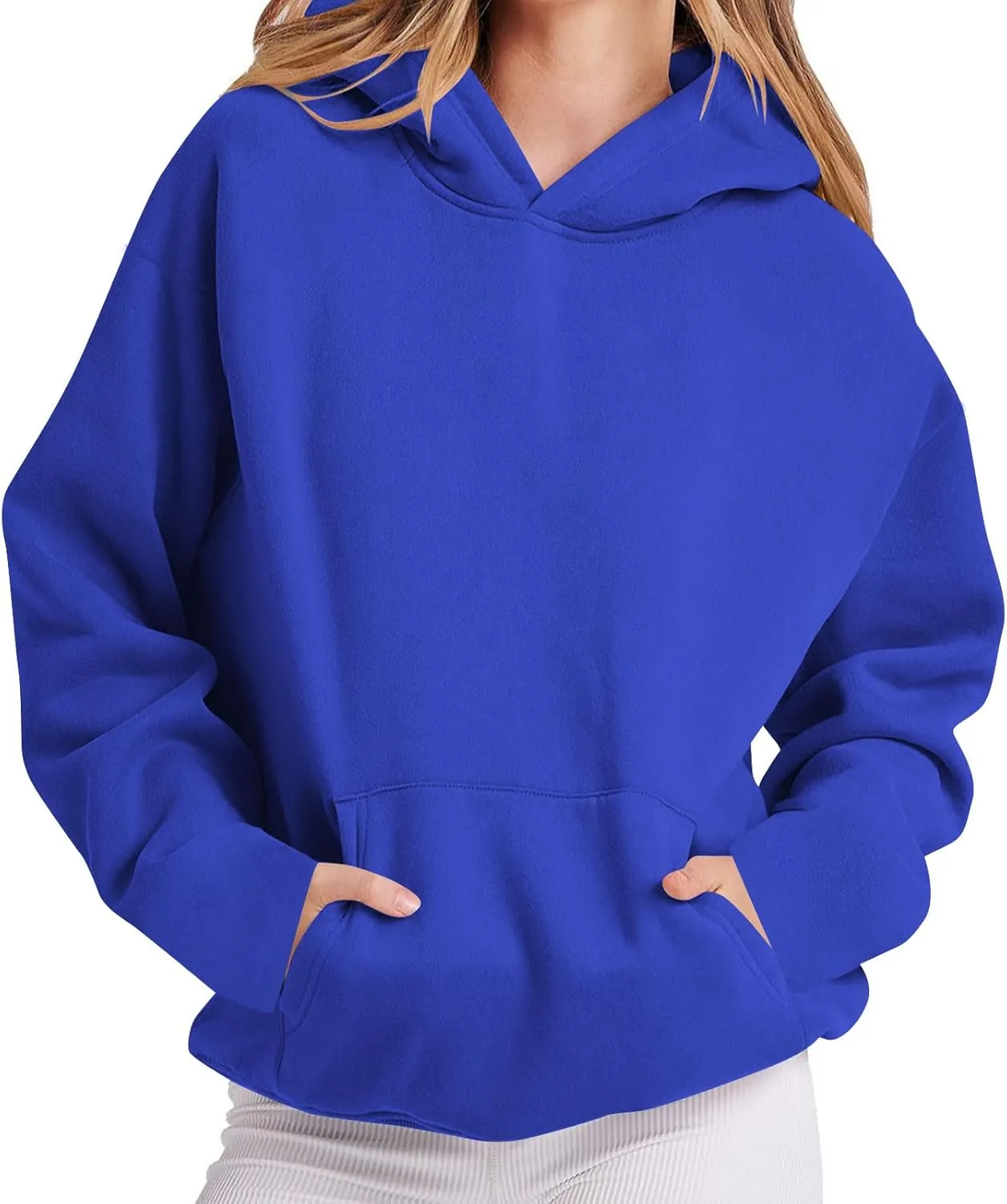 Womens Oversized Hoodies Fleece Sweatshirts Casual Long Sleeve Sweaters Pullover 2024 Fall Winter Outfits with Pocket