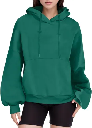 Womens Oversized Hoodies Loose Fit Fleece Sweatshirts Autumm Pullover Sweaters Teen Girls Preppy Top Clothes Womens Fall