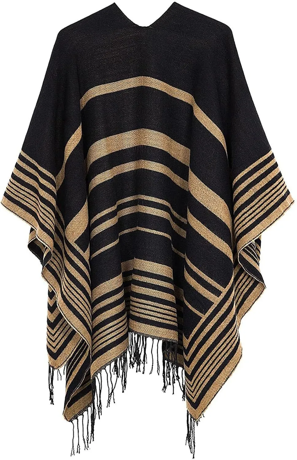 Women's Shawl Wraps Open Front Poncho Cape Oversized Sweaters Casual Cardigan Shawls for Fall Winter