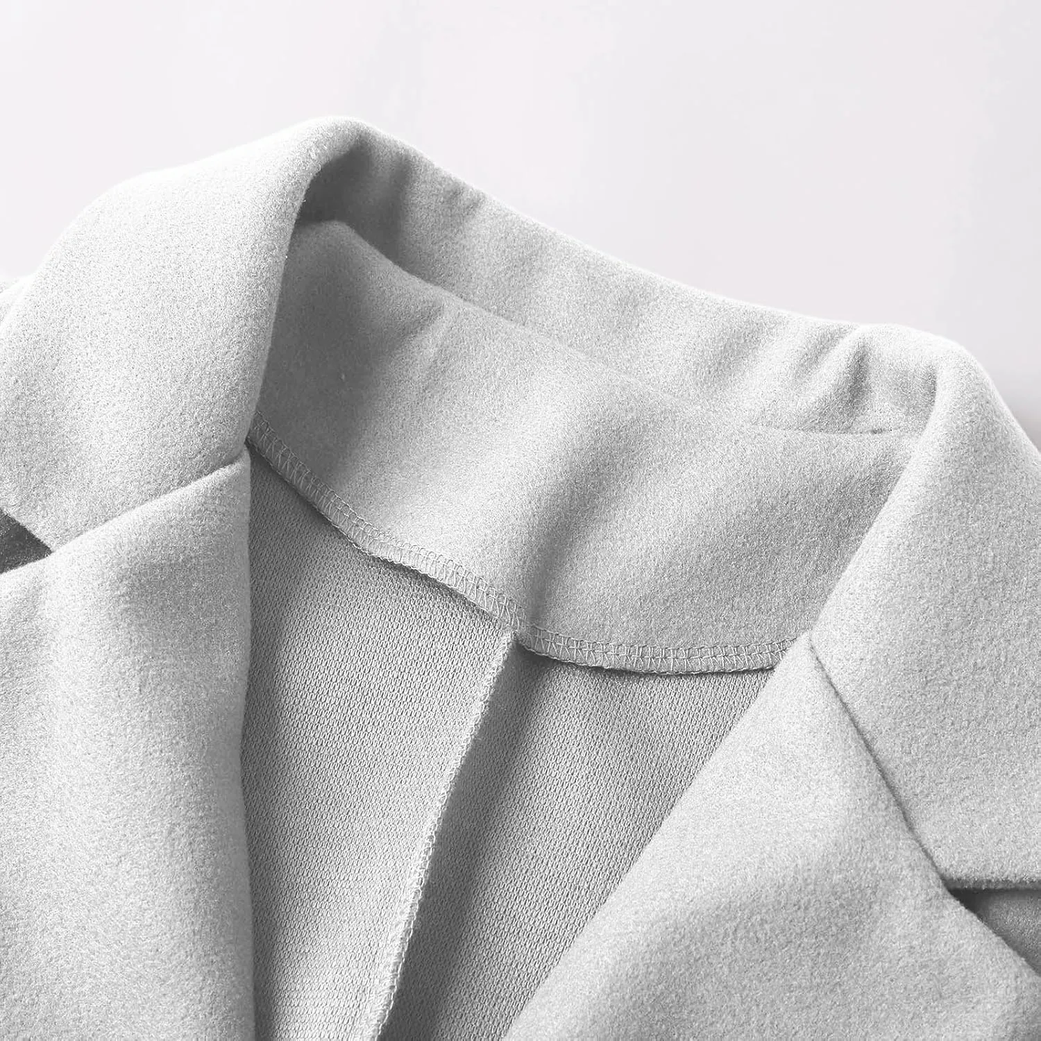 Women's Winter Double Breasted Wool Coat Long Sleeve Notch Lapel Long Trench Coat Women Business Casual Tops