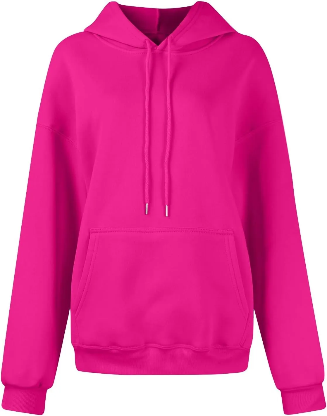 YUTANRAL Hoodies for Women Trendy Solid Color Long Sleeve Tops Womens Fashion Oversized Sweatshirt Pullover With Pocket